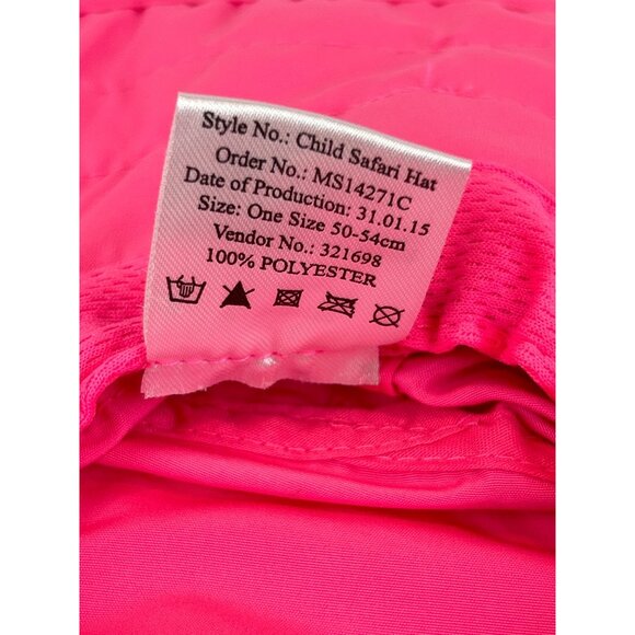 Sun Protection Zone Child's Pink Sun Hat One Size Floral Design 50+ UPF - Picture 5 of 9